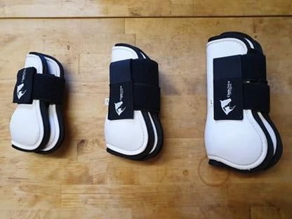 White Open Fronted Jump Boots.