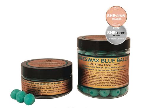 BEESWAX BLUE BALLS®️ FOR SEEDY TOE & WHITE LINE DEFECTS