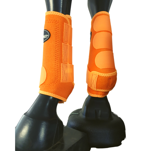 Orange Horse Sport Boots.