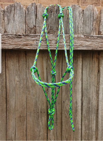 Rope Halter - Lime Options.