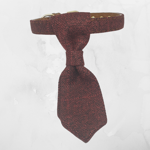 Tie Collar - Burgundy